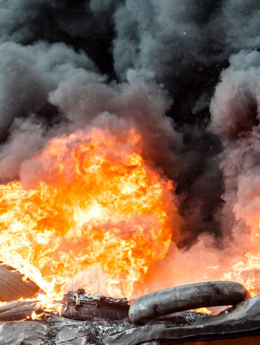 Explosion and Fire in Central Israel Triggered by Intercepted Iranian Missile Component