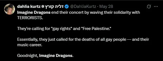 Imagine Dragons' Dan Reynolds Sparks Backlash After Palestinian Flag Display at Milan Concert