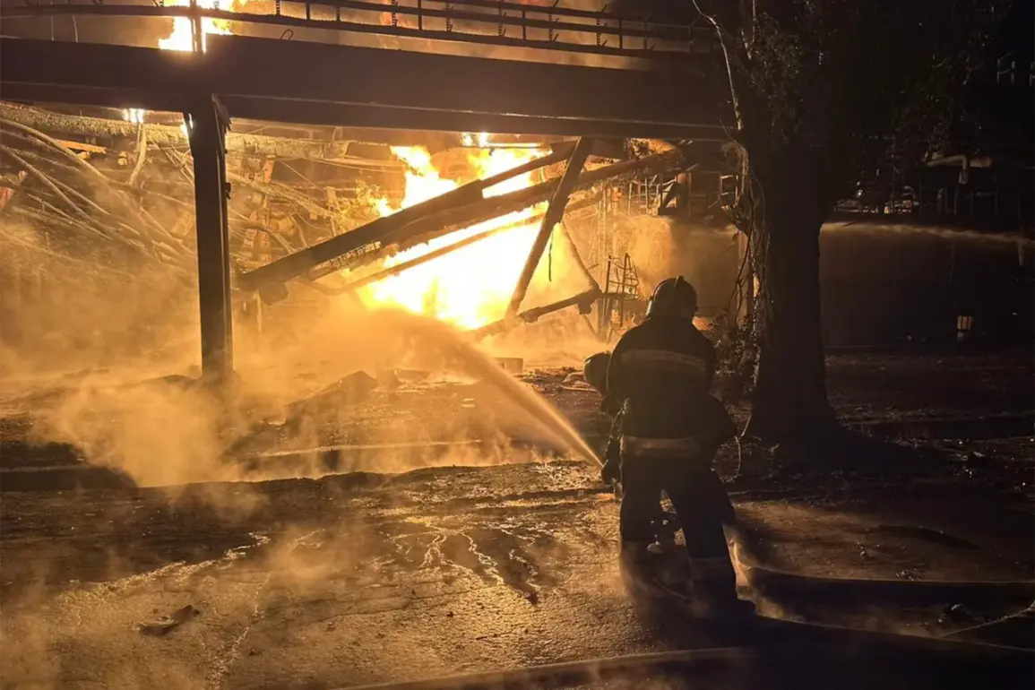 Russia Launches Late-Night Strike on Critical Fuel Refinery in Kremenchug, Escalating Ukraine Conflict