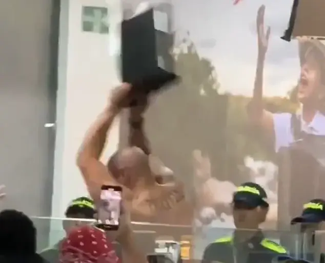 Breaking: Controlled Chaos Erupts at Rafael Núñez Airport as Man Allegedly Attacks Immigration Booth – Security Footage Sparks Online Outcry