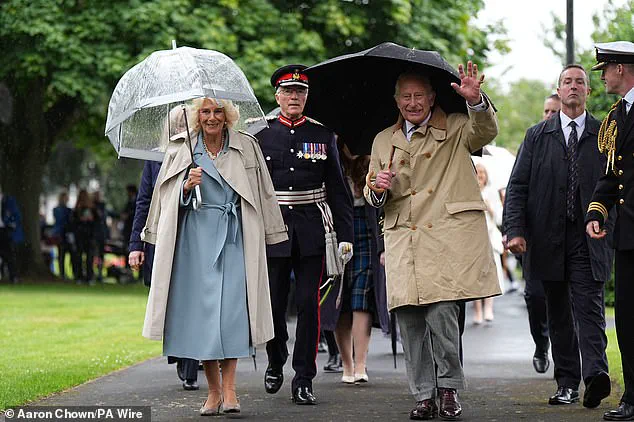 King Charles and Queen Camilla's Resilient Arrival in Kirkcaldy Amid Scottish Rain