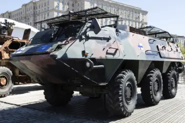 Russian Ministry Claims Destruction of Finnish APC Using FPV Drones, Says 'Southern' Formation Conducted Precision Strike