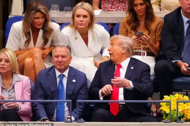 White House Confirms Blue Object in Viral Photo of President Trump at U.S. Open Men's Final